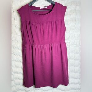 Anthropologie Magenta Tunic Top